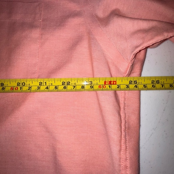 Casual Peach Button Down Shirt with Classic Collar - Picture 9 of 11